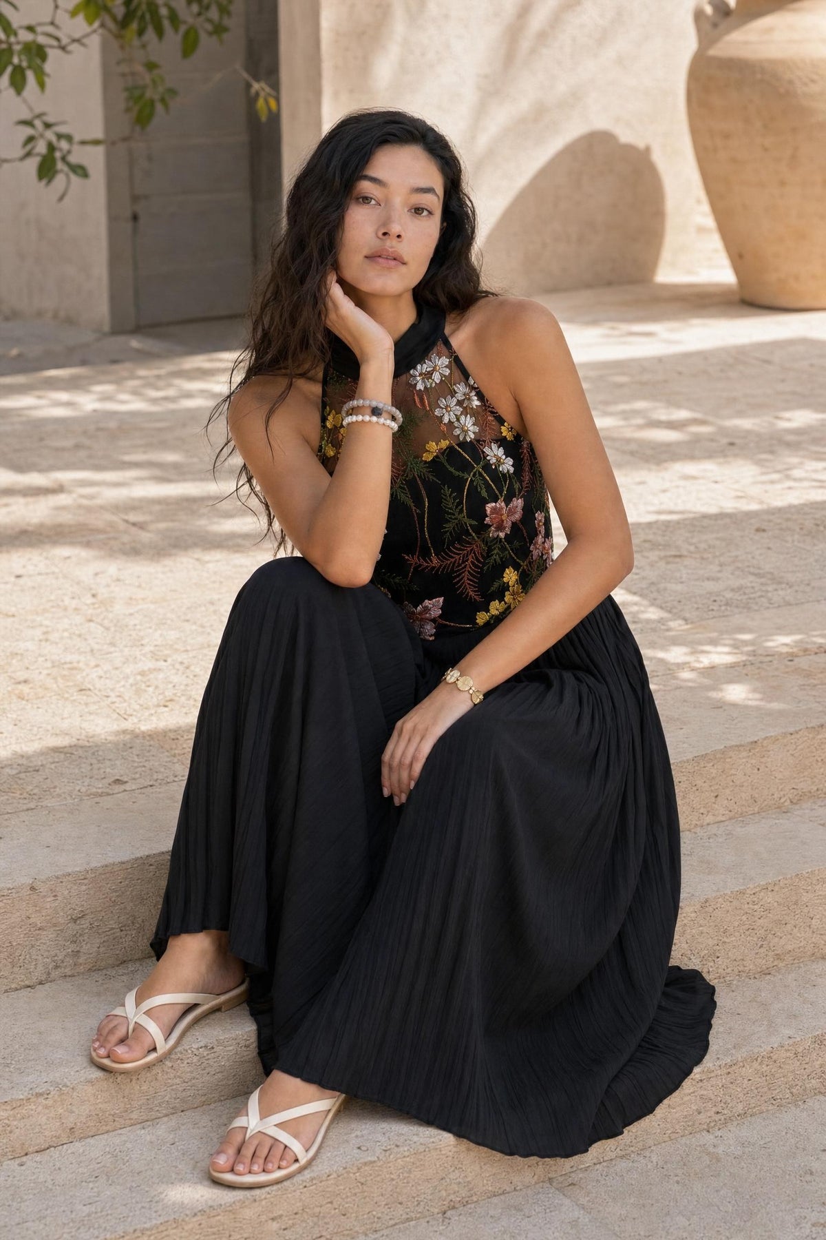 Fleur - Sleeveless Lace Jumpsuit